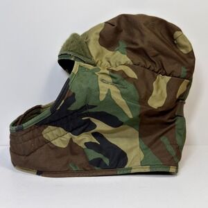 Vintage Military Surplus 7 3/4 Woodland Camo Gorpcore Tactical Helmet Liner 90s
